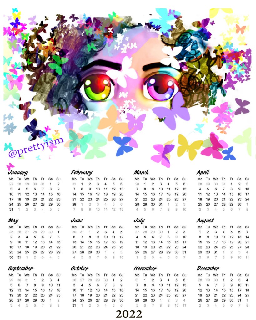 2022 Calendar Prettyism